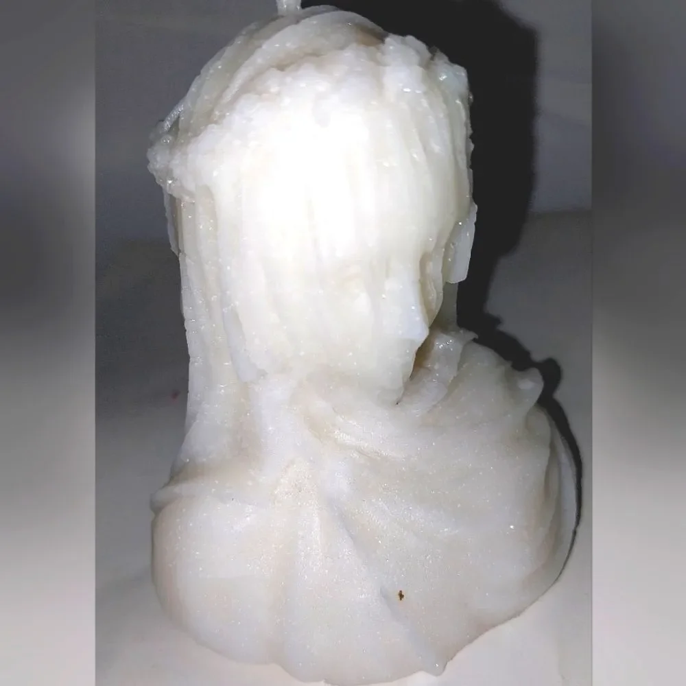 Hand crafted limited edition veiled Lady candle